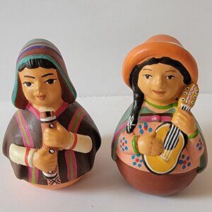 Couple with Musical Instruments Salt and Pepper Shakers